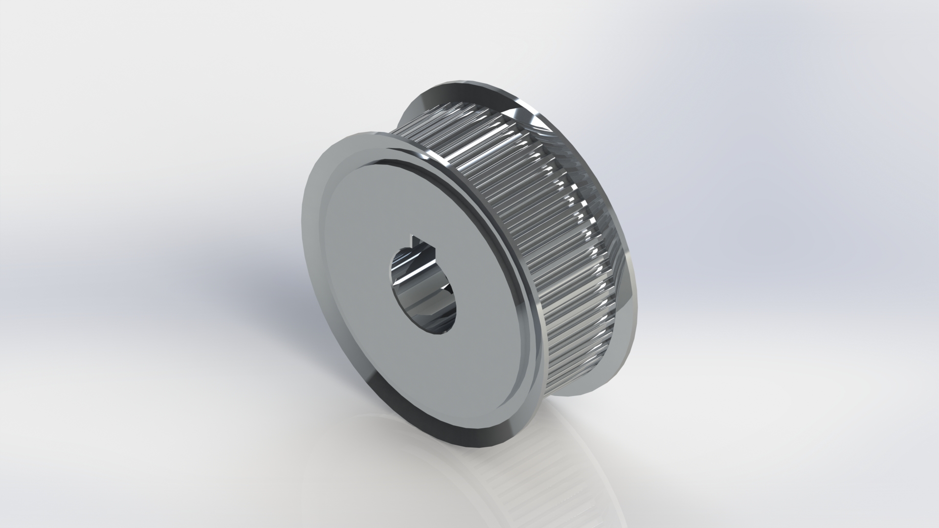 HTD 3M 50T 孔径 14 正时皮带轮--sw stl三维 3d模型设计图